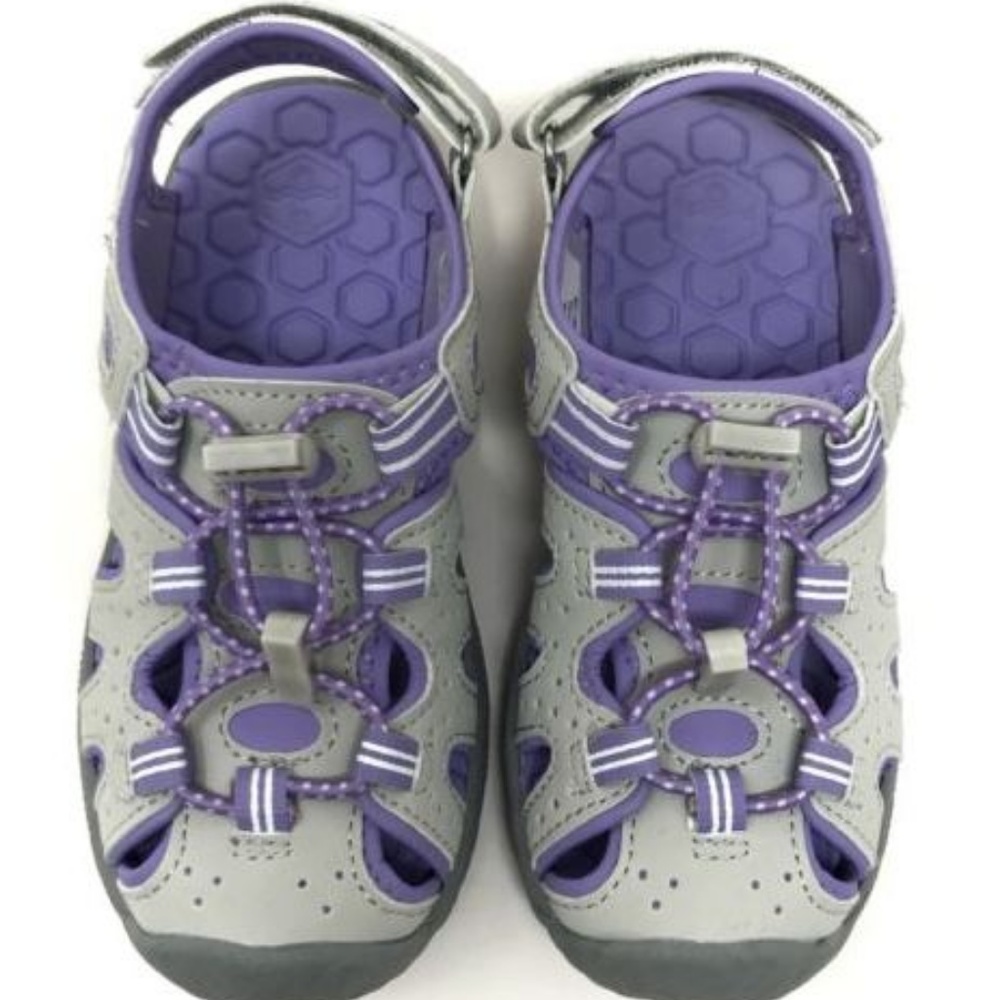 Khombu Kids Active Girls Purple Sandals A/K - Picture 5 of 5